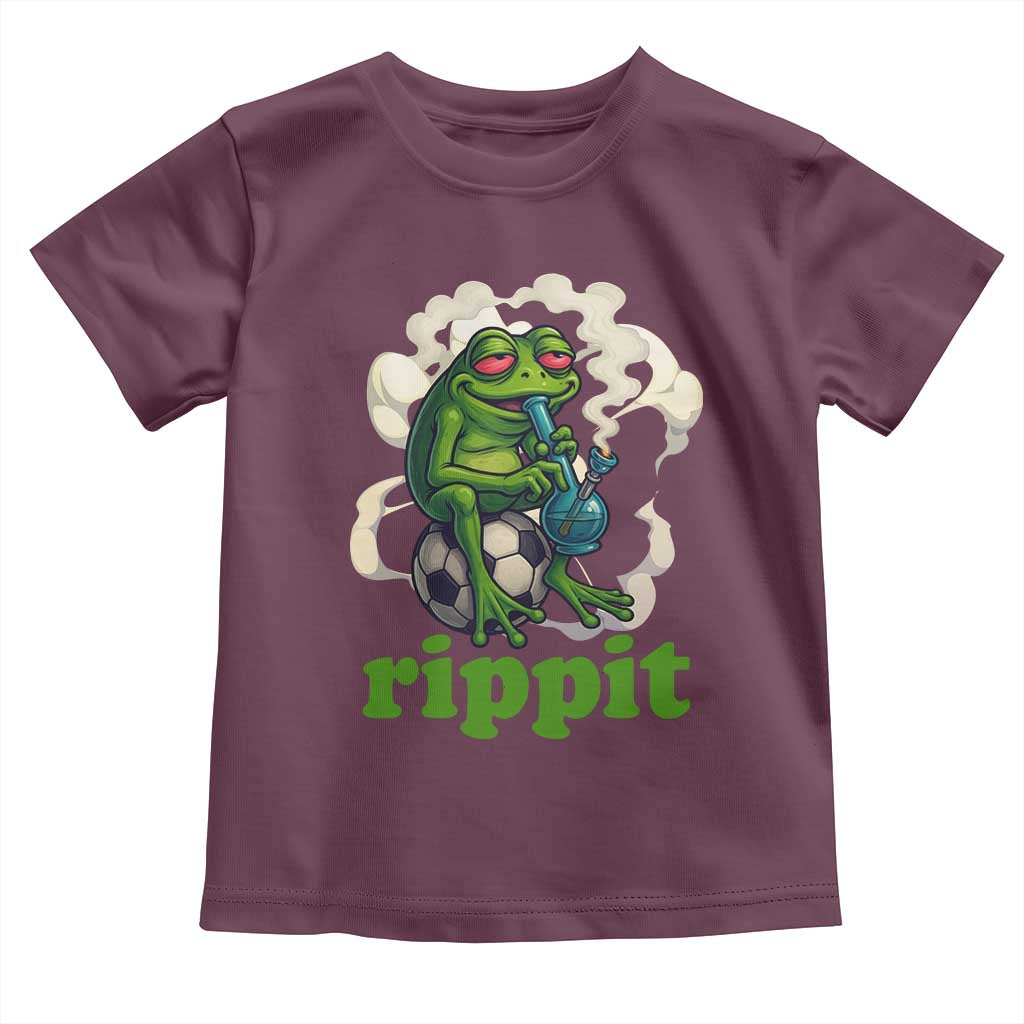 Rippit Stoner Frog Toddler T Shirt Smoking Weed Pot Marijuana Cannabis 420 - Wonder Print Shop