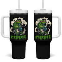 Rippit Stoner Frog Tumbler With Handle Smoking Weed Pot Marijuana Cannabis 420