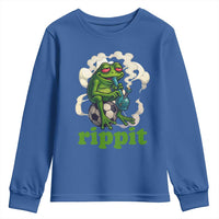 Rippit Stoner Frog Youth Sweatshirt Smoking Weed Pot Marijuana Cannabis 420 - Wonder Print Shop
