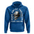Skull Smoking Hoodie Blood Sweat Profanity Blue Collar - Wonder Print Shop