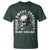 Skull Smoking T Shirt Blood Sweat Profanity Blue Collar - Wonder Print Shop