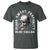 Skull Smoking T Shirt Blood Sweat Profanity Blue Collar - Wonder Print Shop