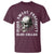 Skull Smoking T Shirt Blood Sweat Profanity Blue Collar - Wonder Print Shop
