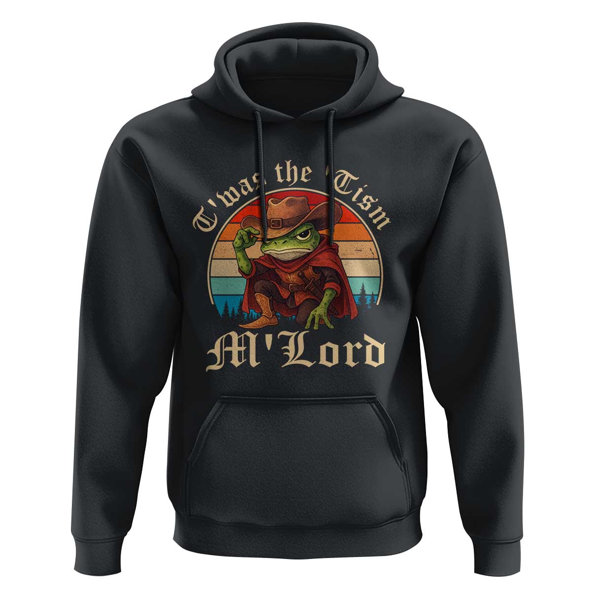 Funny Frog Autism Hoodie T'was The 'Tism M'Lord - Wonder Print Shop