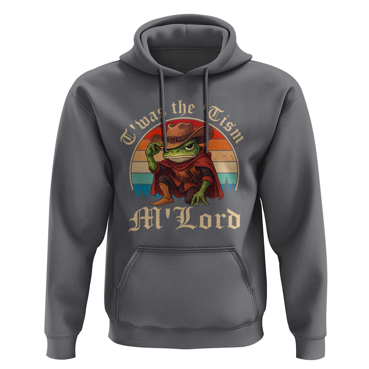 Funny Frog Autism Hoodie T'was The 'Tism M'Lord - Wonder Print Shop