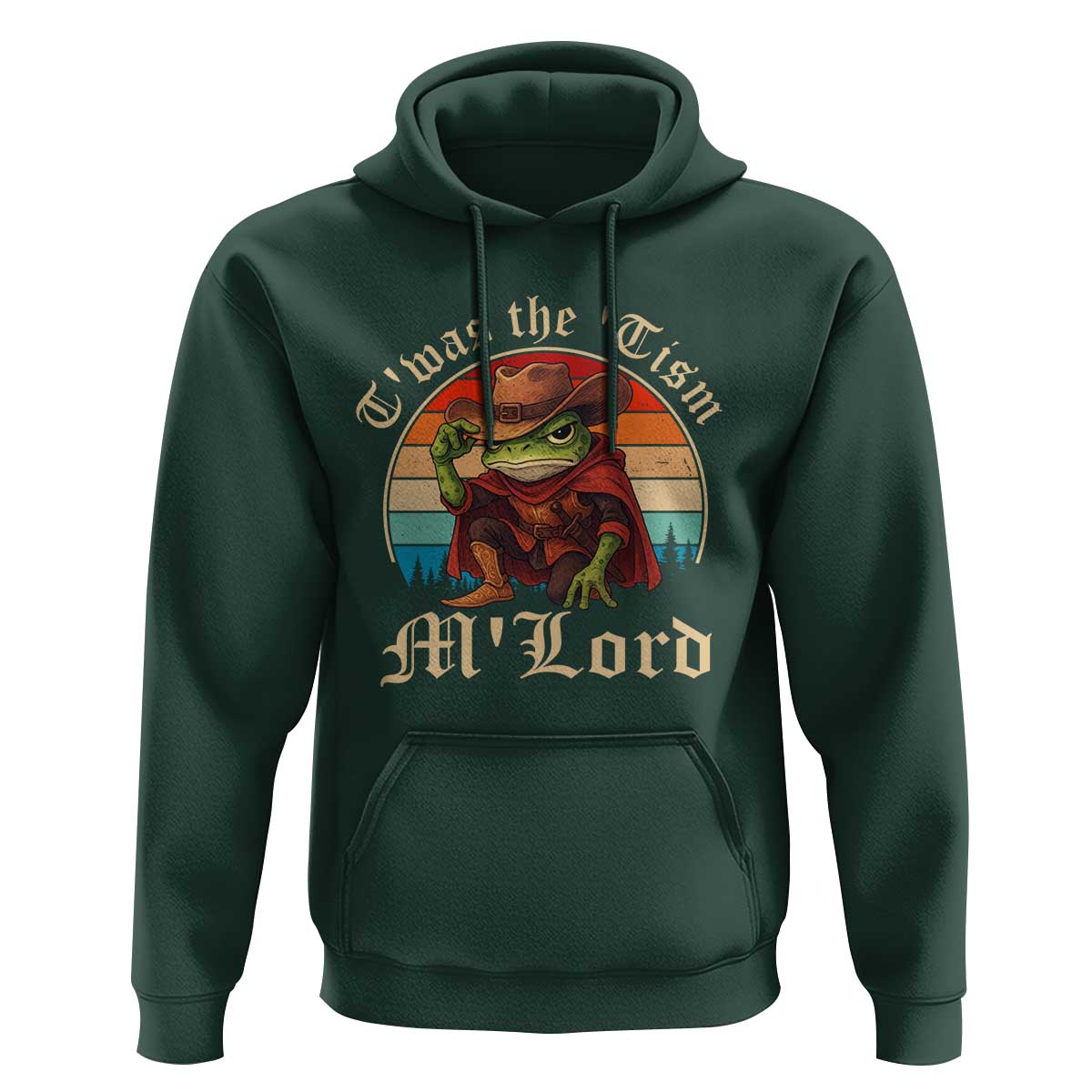 Funny Frog Autism Hoodie T'was The 'Tism M'Lord - Wonder Print Shop