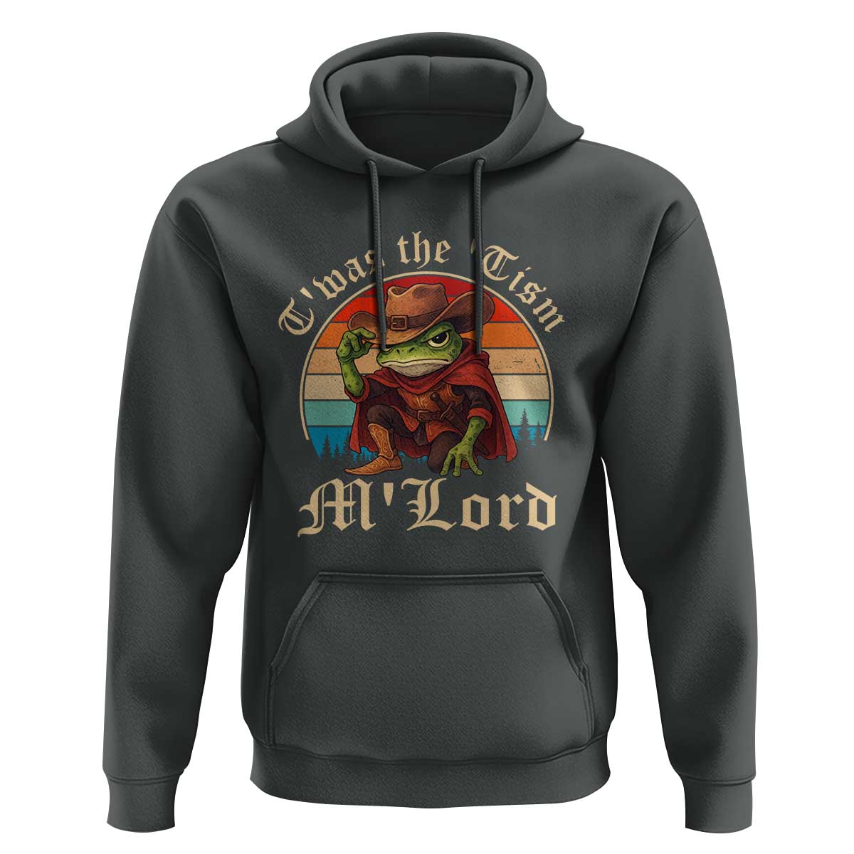 Funny Frog Autism Hoodie T'was The 'Tism M'Lord - Wonder Print Shop
