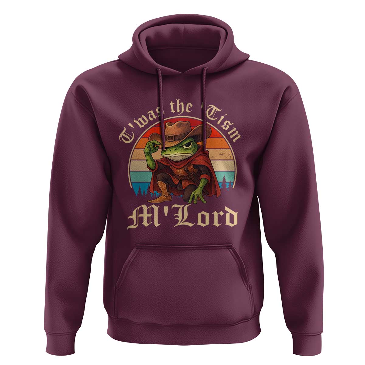 Funny Frog Autism Hoodie T'was The 'Tism M'Lord - Wonder Print Shop