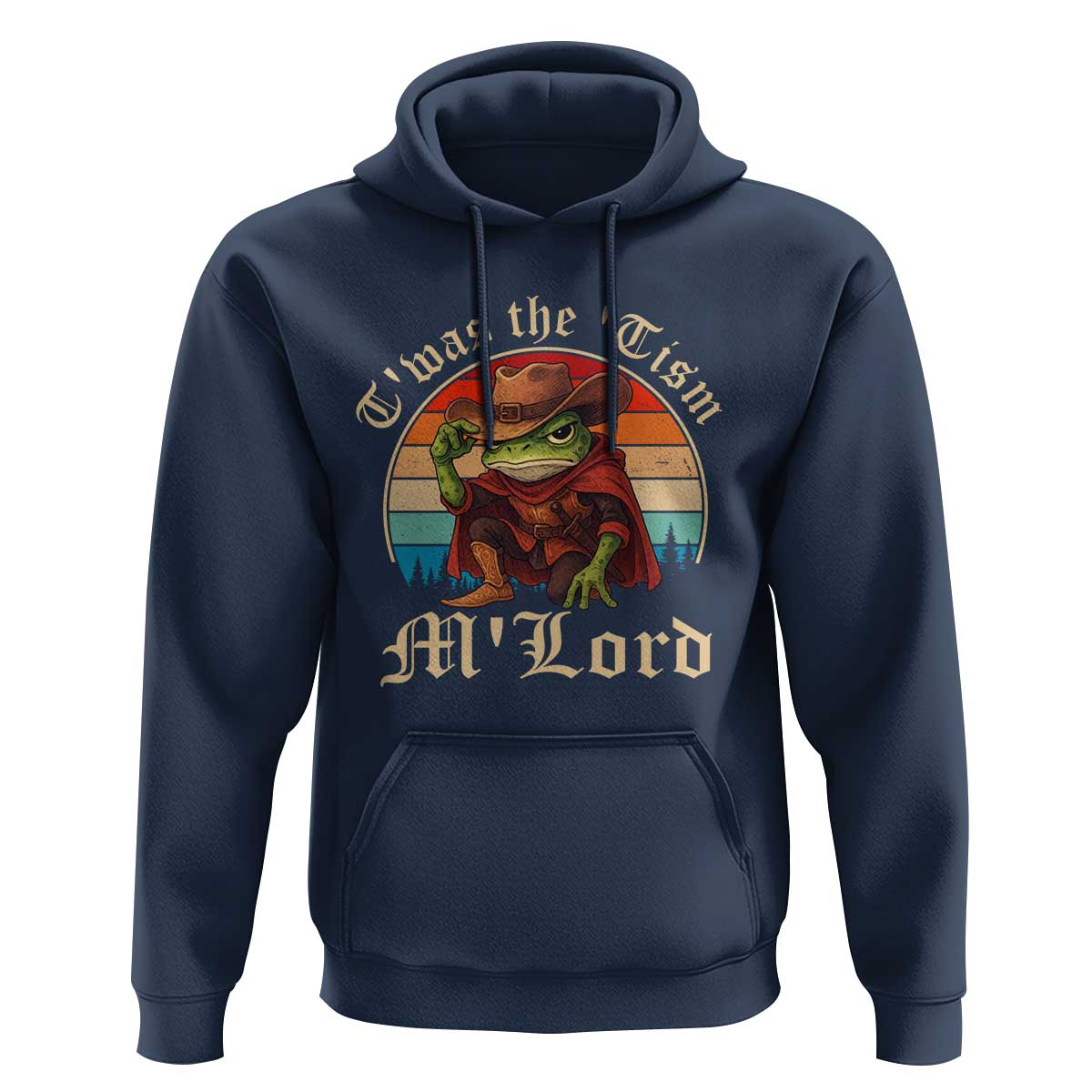 Funny Frog Autism Hoodie T'was The 'Tism M'Lord - Wonder Print Shop