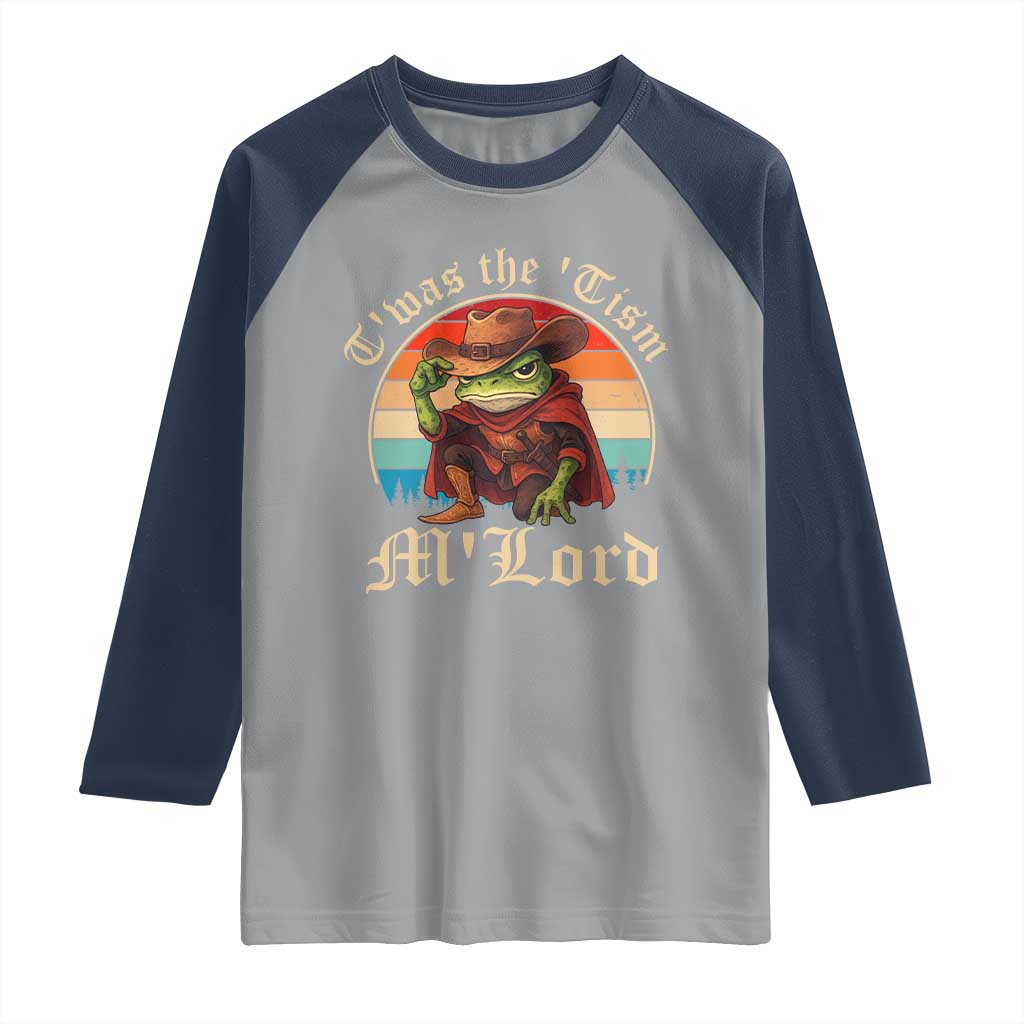 Funny Frog Autism Raglan Shirt T'was The 'Tism M'Lord - Wonder Print Shop