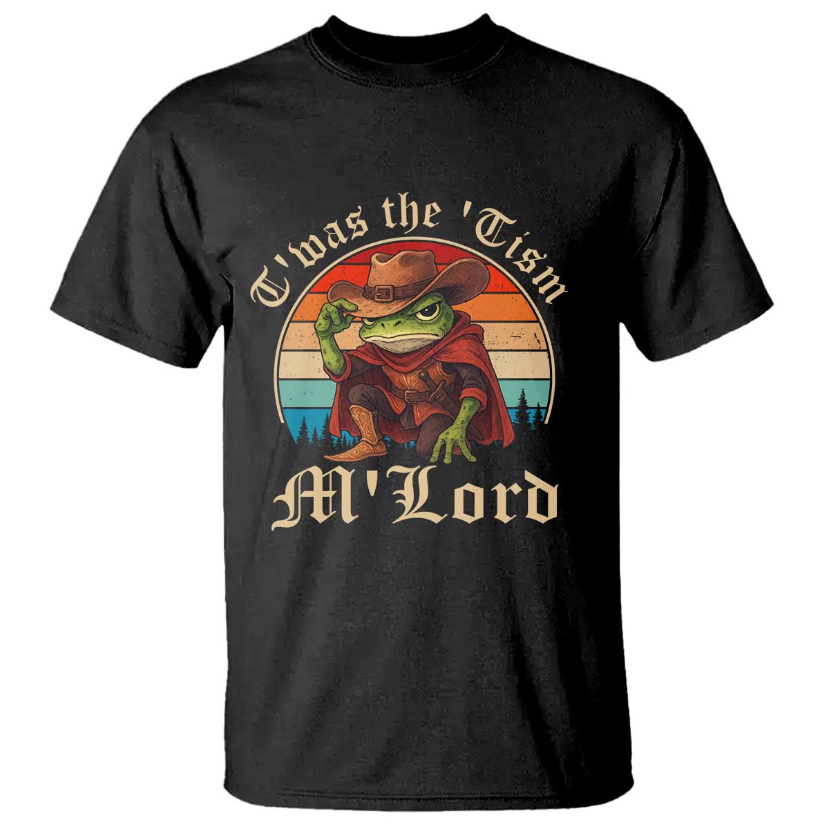 Funny Frog Autism T Shirt T'was The 'Tism M'Lord - Wonder Print Shop