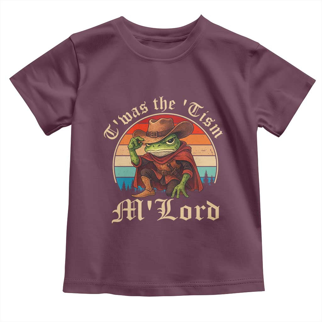 Funny Frog Autism Toddler T Shirt T'was The 'Tism M'Lord - Wonder Print Shop