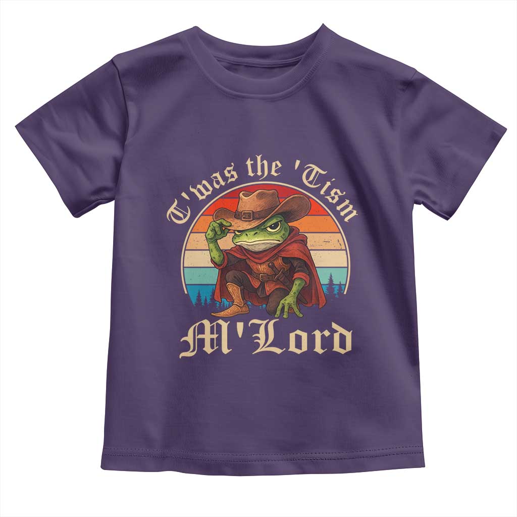 Funny Frog Autism Toddler T Shirt T'was The 'Tism M'Lord - Wonder Print Shop
