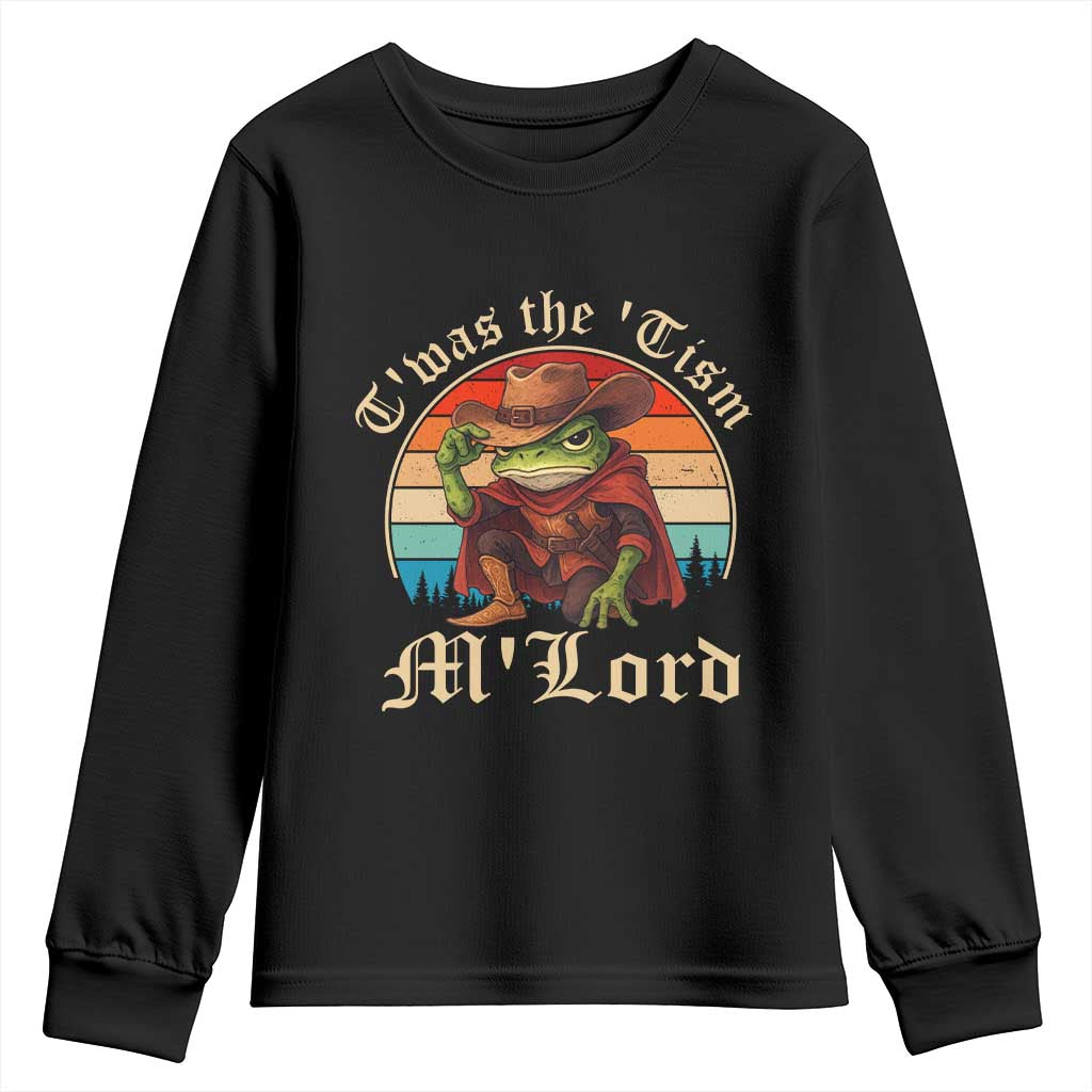 Funny Frog Autism Youth Sweatshirt T'was The 'Tism M'Lord - Wonder Print Shop