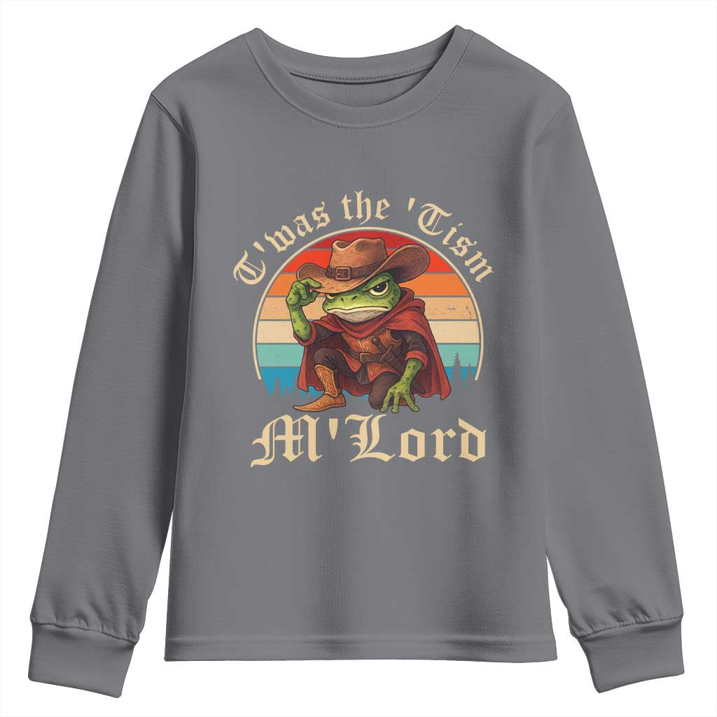 Funny Frog Autism Youth Sweatshirt T'was The 'Tism M'Lord - Wonder Print Shop