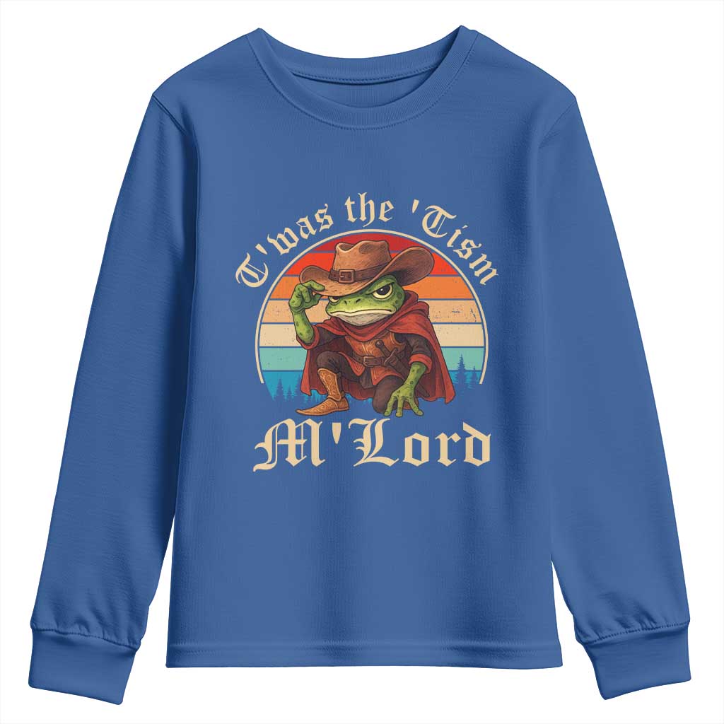 Funny Frog Autism Youth Sweatshirt T'was The 'Tism M'Lord - Wonder Print Shop