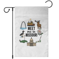 Meet Me in Missouri State Map Souvenir Garden Flag