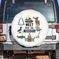 Meet Me in Missouri State Map Souvenir Spare Tire Cover