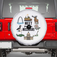 Meet Me in Missouri State Map Souvenir Spare Tire Cover