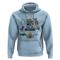Meet Me in Missouri State Map Souvenir Hoodie