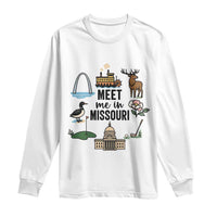 Meet Me in Missouri State Map Souvenir Long Sleeve Shirt