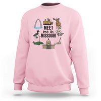 Meet Me in Missouri State Map Souvenir Sweatshirt
