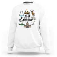 Meet Me in Missouri State Map Souvenir Sweatshirt