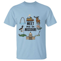 Meet Me in Missouri State Map Souvenir T Shirt