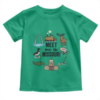 Meet Me in Missouri State Map Souvenir Toddler T Shirt