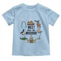 Meet Me in Missouri State Map Souvenir Toddler T Shirt