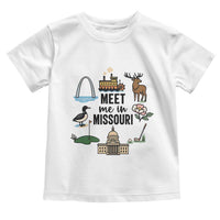 Meet Me in Missouri State Map Souvenir Toddler T Shirt
