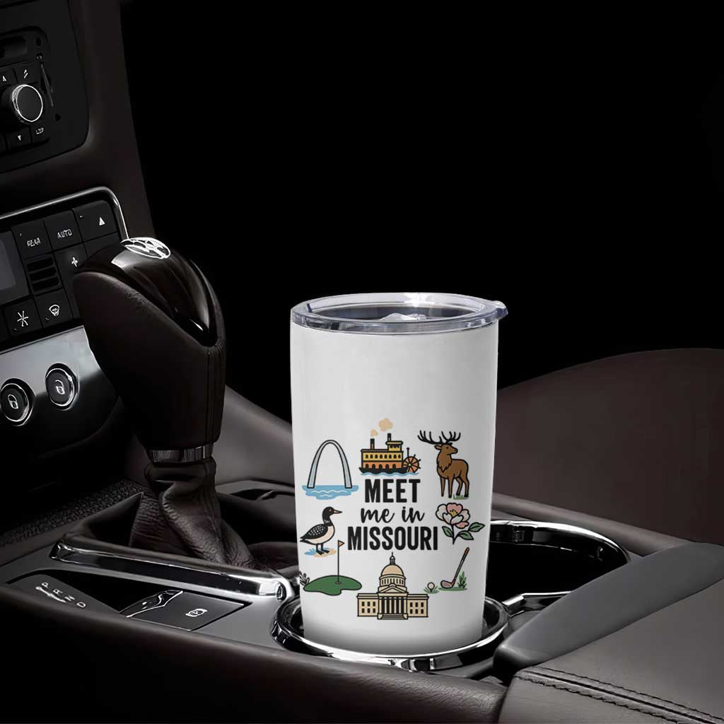 Meet Me in Missouri State Map Souvenir Tumbler Cup