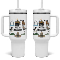 Meet Me in Missouri State Map Souvenir Tumbler With Handle