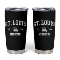 St. Louis Missouri MO Tumbler Cup Vintage American Flag Missouri State