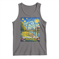Gateway Arch National Park Van Gogh Style Starry Night Tank Top St Louis Missouri Travel Souvenir Gift