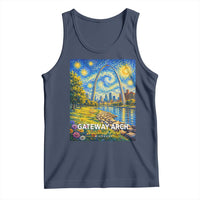Gateway Arch National Park Van Gogh Style Starry Night Tank Top St Louis Missouri Travel Souvenir Gift