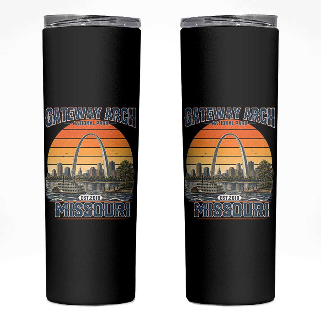 Gateway Arch National Park Skinny Tumbler Retro St Louis Missouri Travel Souvenir Nature Gift