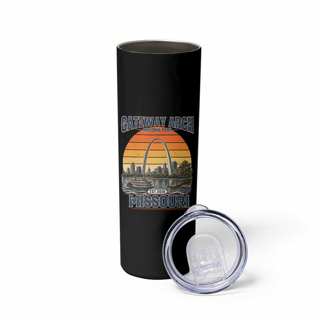 Gateway Arch National Park Skinny Tumbler Retro St Louis Missouri Travel Souvenir Nature Gift