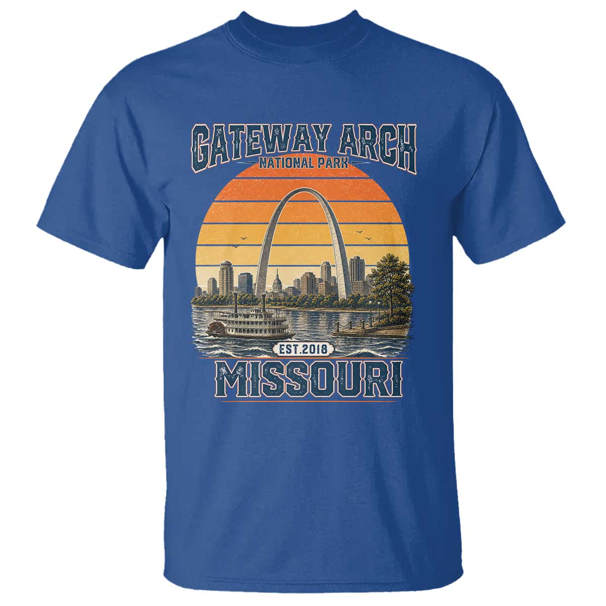 Gateway Arch National Park T Shirt Retro St Louis Missouri Travel Souvenir Nature Gift