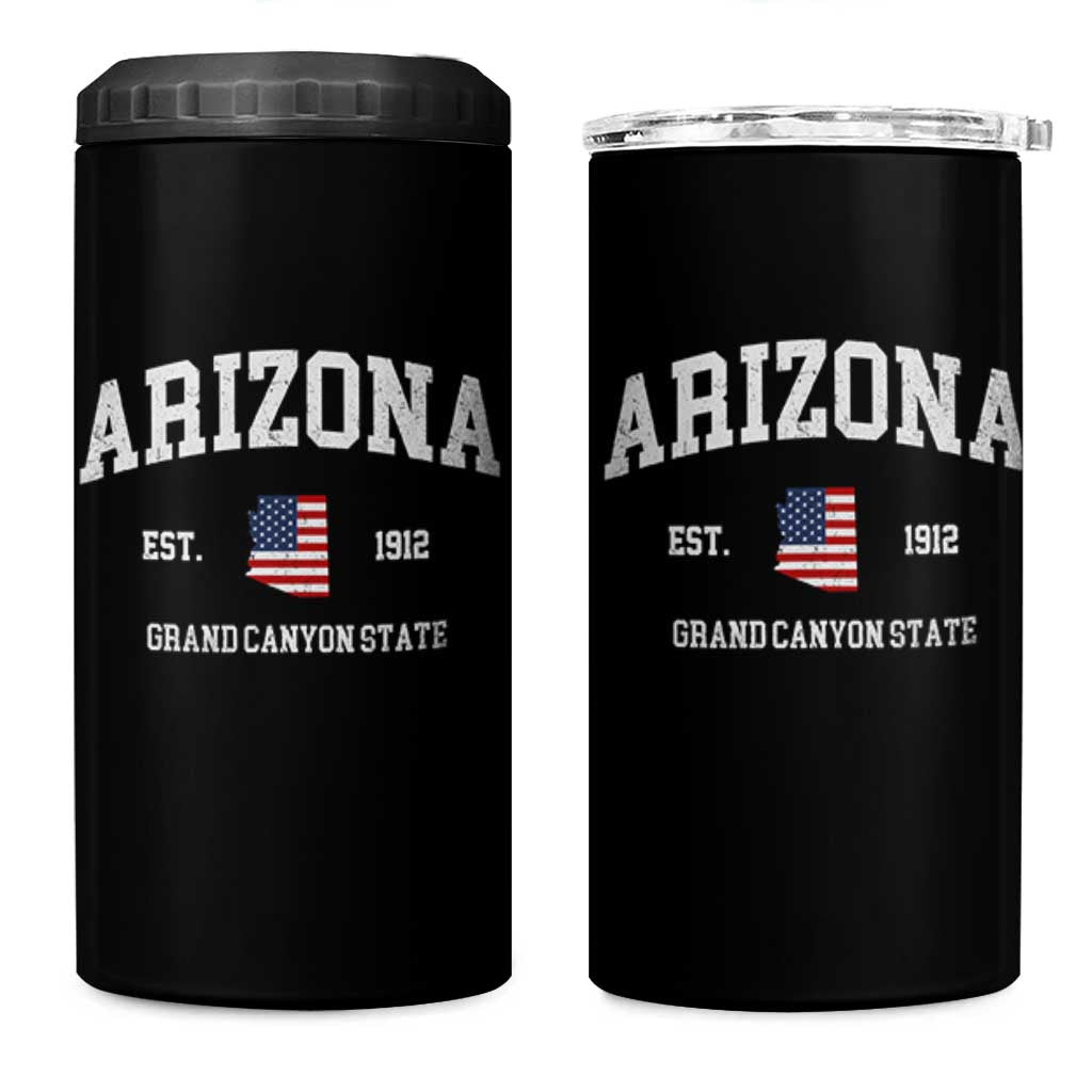 Arizona Grand Canyon State America USA Souvenir 4 in 1 Can Cooler Tumbler