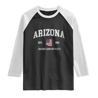 Arizona Grand Canyon State America USA Souvenir Raglan Shirt
