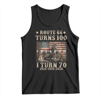 Route Highway 66 Turns 100 I Turn 70 Tank Top Vintage 1956 American Freedom Motorcycle Lover 70th Birthday Gift