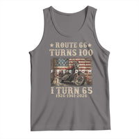 Route Highway 66 Turns 100 I Turn 65 Tank Top Vintage 1961 American Freedom Motorcycle Lover 65th Birthday Gift