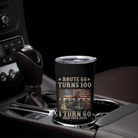 Route Highway 66 Turns 100 I Turn 60 Tumbler Cup Vintage 1966 American Freedom Motorcycle Lover 60th Birthday Gift
