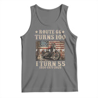 Route Highway 66 Turns 100 I Turn 55 Tank Top Vintage 1971 American Freedom Motorcycle Lover 55th Birthday Gift