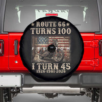 Route Highway 66 Turns 100 I Turn 45 Spare Tire Cover Vintage 1981 American Freedom Motorcycle Lover 45th Birthday Gift