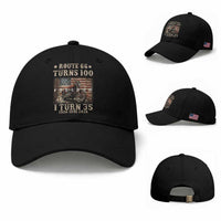 Route Highway 66 Turns 100 I Turn 35 Baseball Cap Vintage 1991 American Freedom Motorcycle Lover 35th Birthday Gift