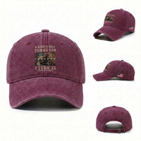 Route Highway 66 Turns 100 I Turn 35 Washed Cotton Baseball Cap Vintage 1991 American Freedom Motorcycle Lover 35th Birthday Gift