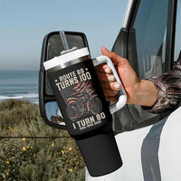 Route Highway 66 Turns 100 I Turn 80 Tumbler With Handle Vintage 1946 American Classic V-Twin Motorcycle Lover 80th Birthday Gift