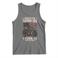 Route Highway 66 Turns 100 I Turn 75 Tank Top Vintage 1951 American Classic V-Twin Motorcycle Lover 75th Birthday Gift